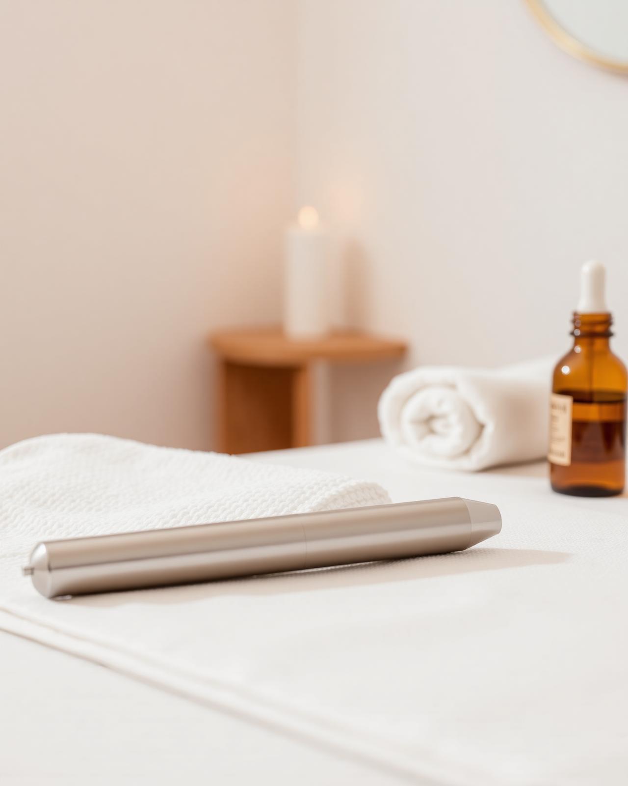 Dermapen-penna och hudvårdsserum i premium klinikmiljö – Dermapen i Salem